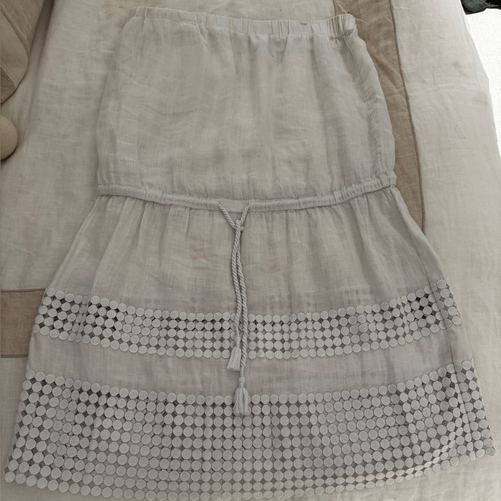 Vineyard Vines Linen White Cover Up Size L